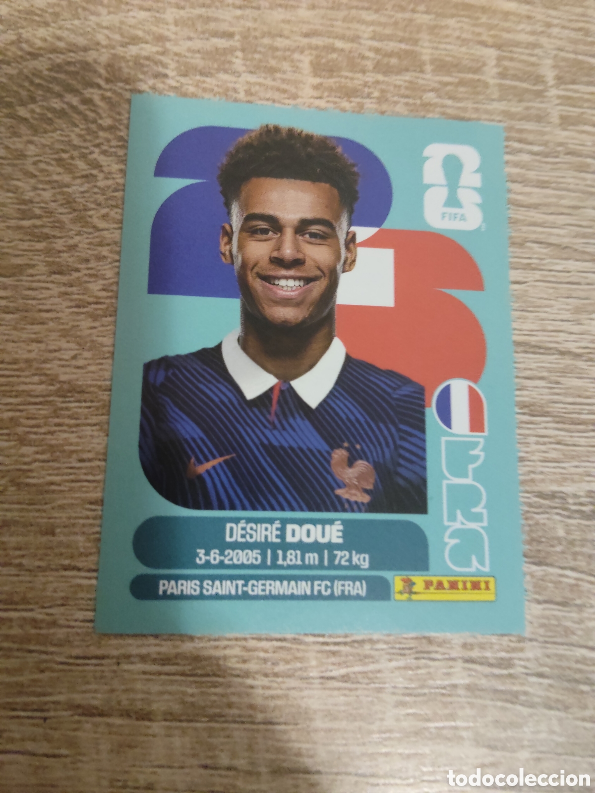 Cromos de F&uacute;tbol: Panini mundial 2026 FRA 17 Desire Doue Francia