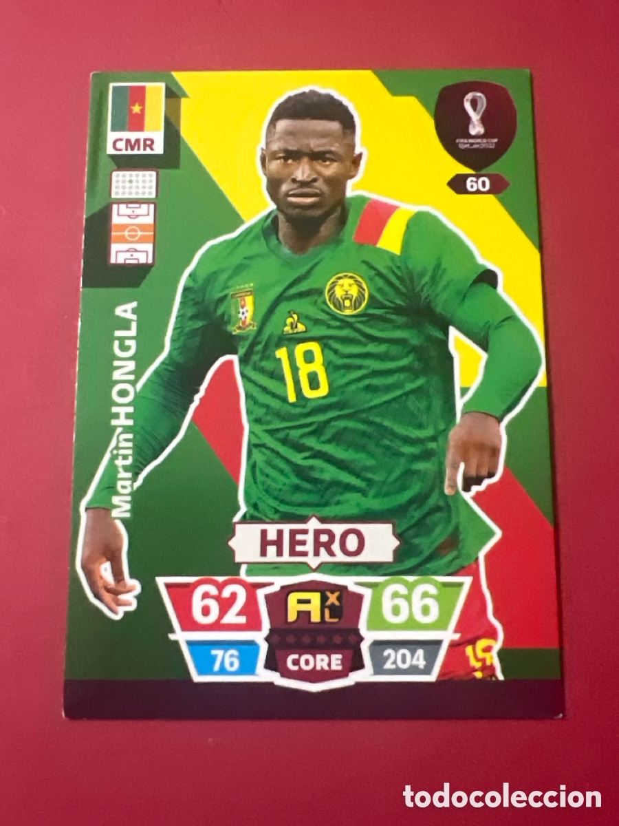 Cromos de F&uacute;tbol: C5208. Adrenalyn FIFA World Cup Qatar 2022 panini Hongla n&deg; 60 Camerun