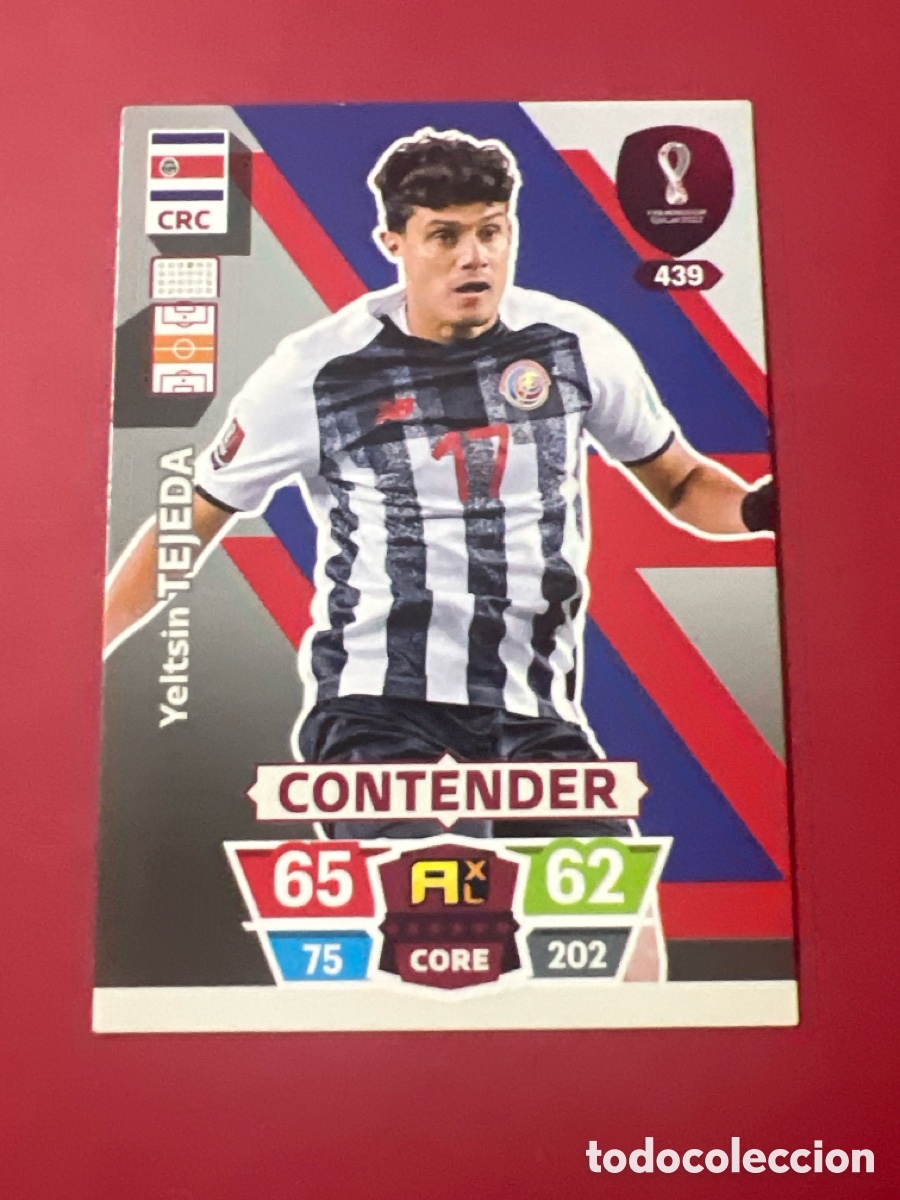 Cromos de F&uacute;tbol: C5225. Tejeda Contender N&ordm; 439 Costa Rica Mundial Qatar 2022 Adrenalyn XL Panini