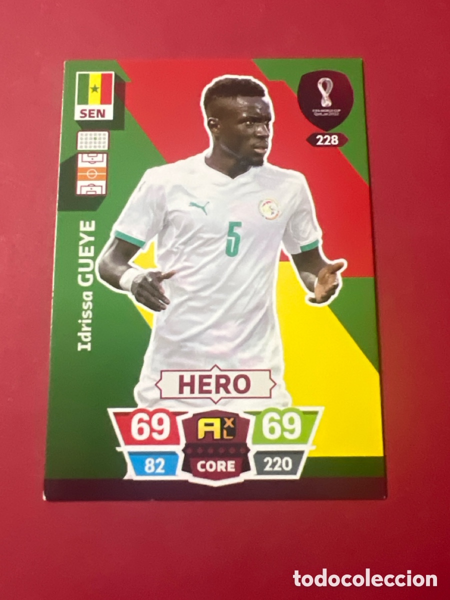 Cromos de F&uacute;tbol: C5228. Adrenalyn FIFA World Cup Qatar 2022 panini Gueye n&deg; 228 Senegal