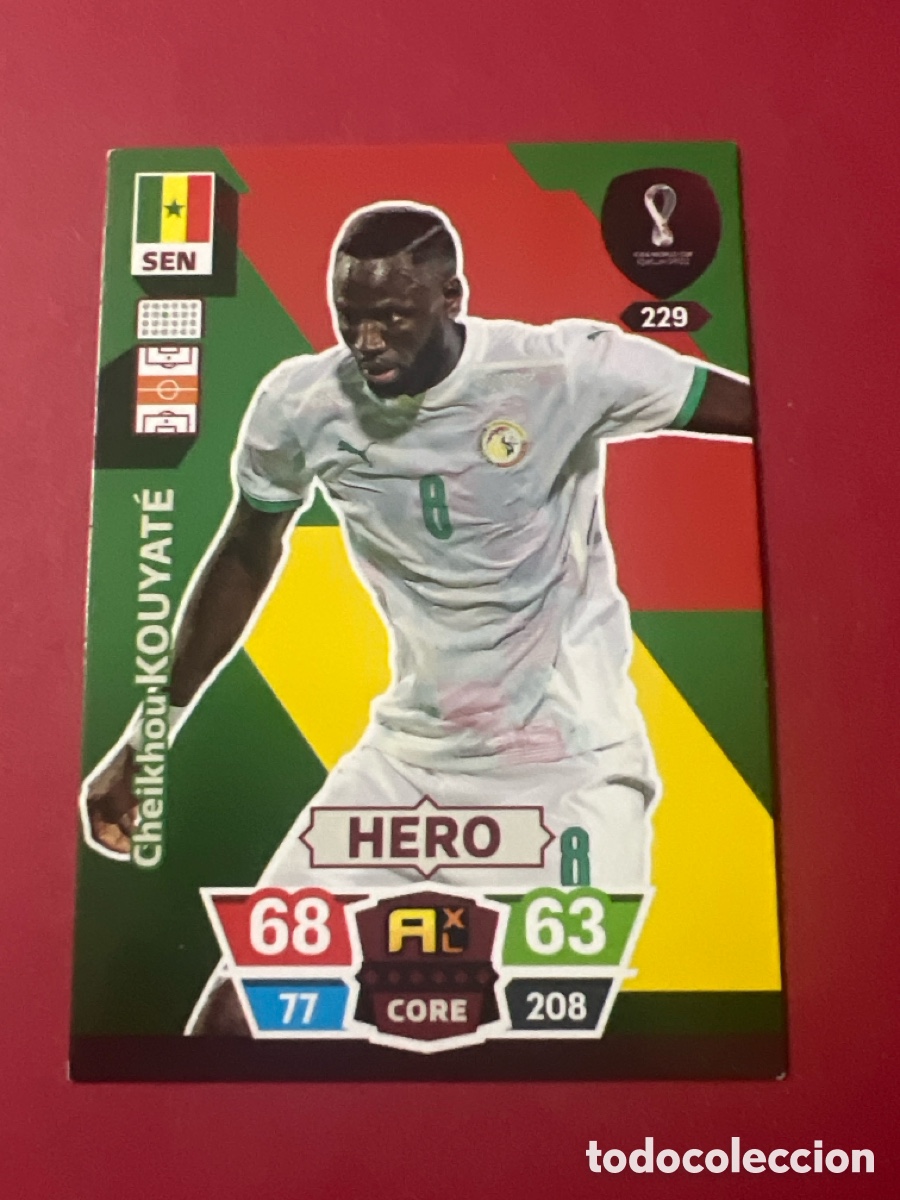 Cromos de F&uacute;tbol: C5230. KOUYATE SENEGAL ADRENALYN QATAR 2022 MUNDIAL CROMO 22 FUTBOL -