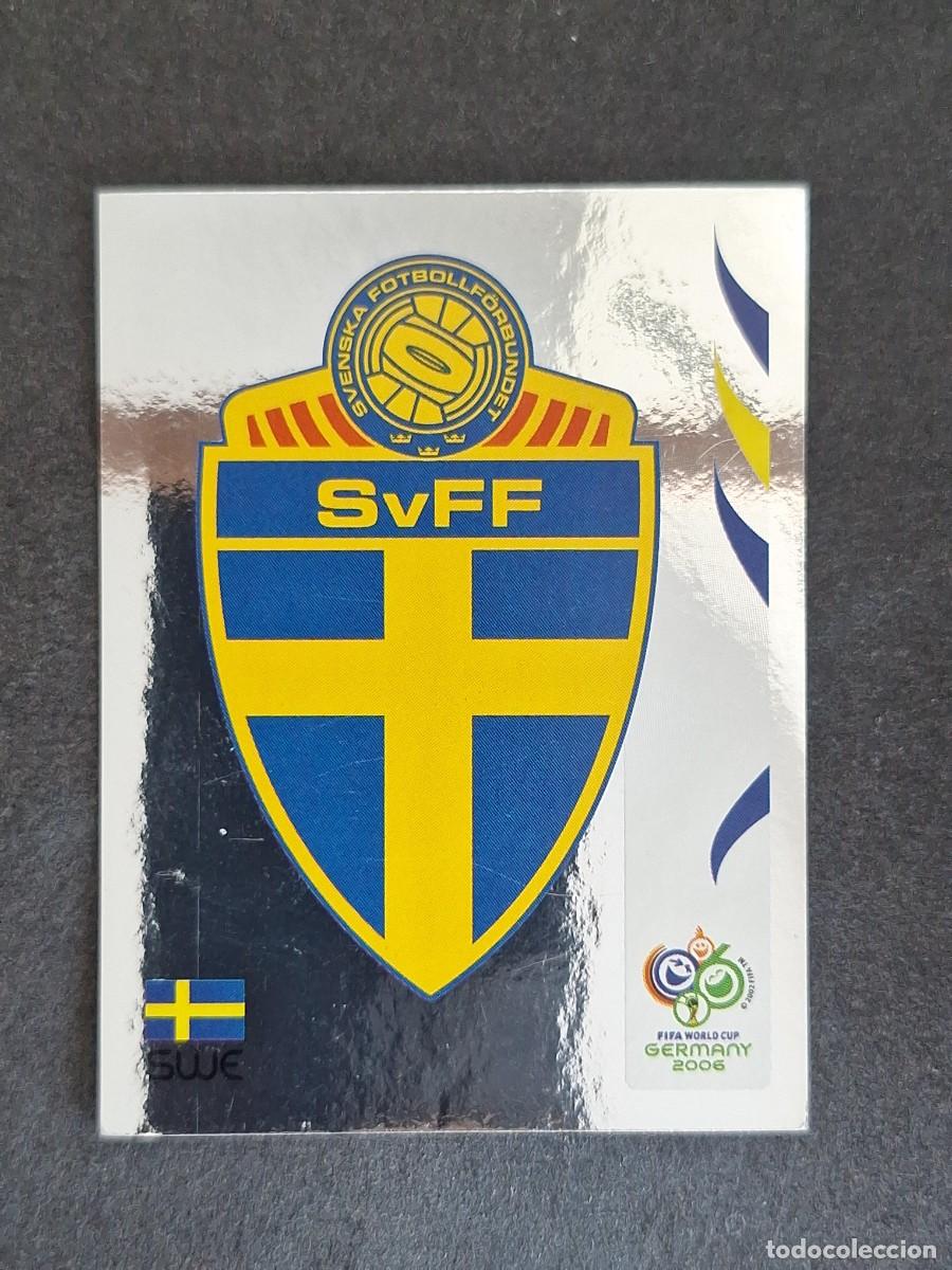 Cromos de F&uacute;tbol: L2 ESCUDO SELECCION SUECIA 151 PANINI MUNDIAL ALEMANIA 2006 NUNCA PEGADO SIN PEGAR