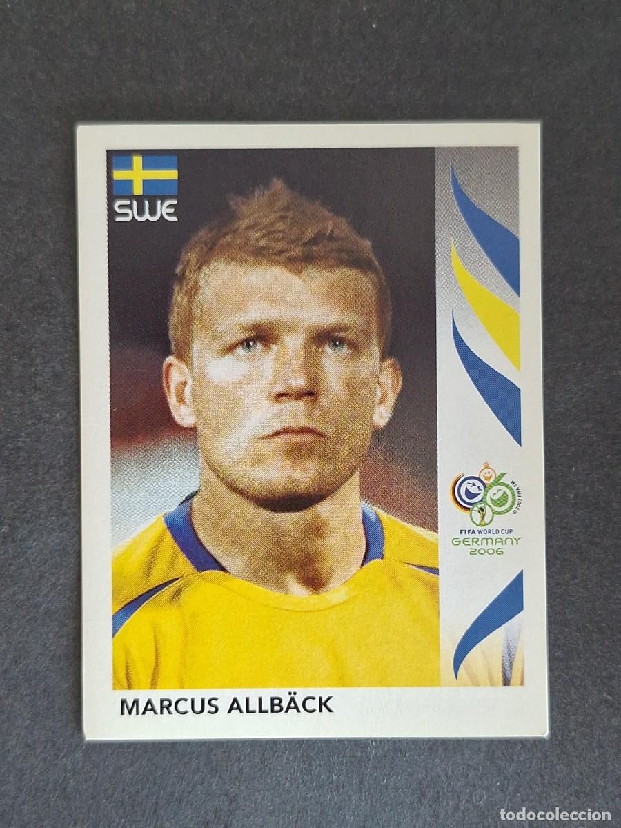 Cromos de F&uacute;tbol: L2 MARCUS ALLB&Auml;CK SELECCION SUECIA 165 PANINI MUNDIAL ALEMANIA 2006 NUNCA PEGADO SIN PEGAR