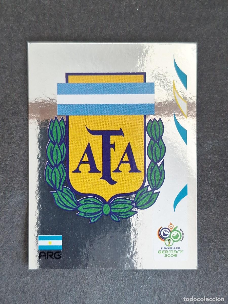 Cromos de F&uacute;tbol: L2 ESCUDO SELECCION ARGENTINA 169 PANINI MUNDIAL ALEMANIA 2006 NUNCA PEGADO SIN PEGAR