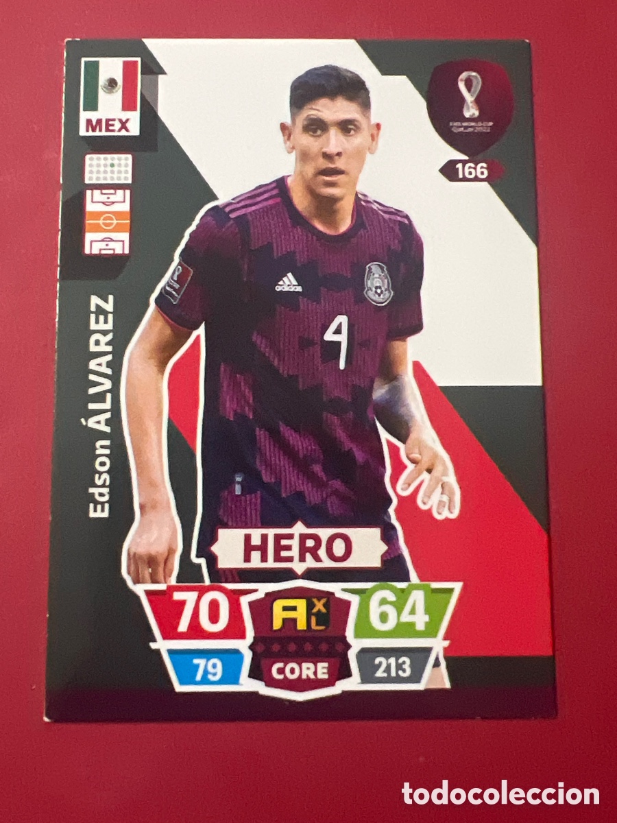 Cromos de F&uacute;tbol: C5386. 166 &Aacute;lvarez Hero Adrenalyn Mundial 2022