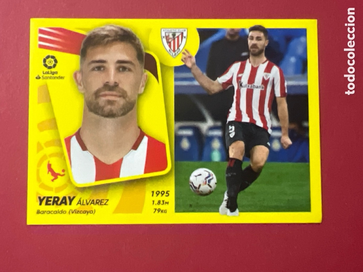 Cromos de F&uacute;tbol: C5392. CROMO N&deg; 9 YERAY ATHLETIC CLUB LIGA ESTE 2021 2022 21 22 PANINI
