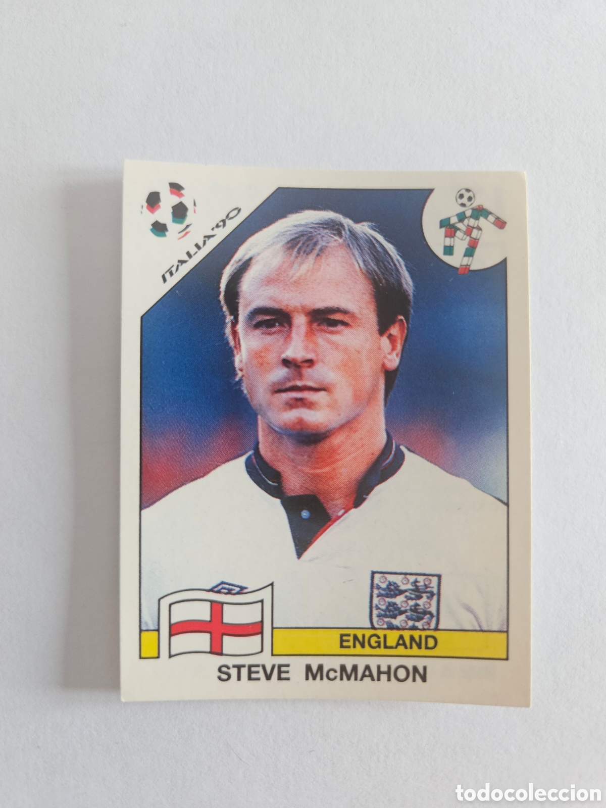 Cromos de F&uacute;tbol: STEVE McMAHON SELECCION INGLATERRA 392 MUNDIAL ITALIA 90 PANINI NUNCA PEGADO SIN PEGAR
