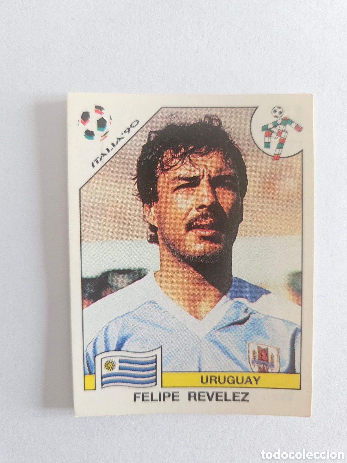 Cromos de F&uacute;tbol: FELIPE REVELEZ URUGUAY 369 MUNDIAL ITALIA 1990 90 PANINI NUNCA PEGADO SIN PEGAR