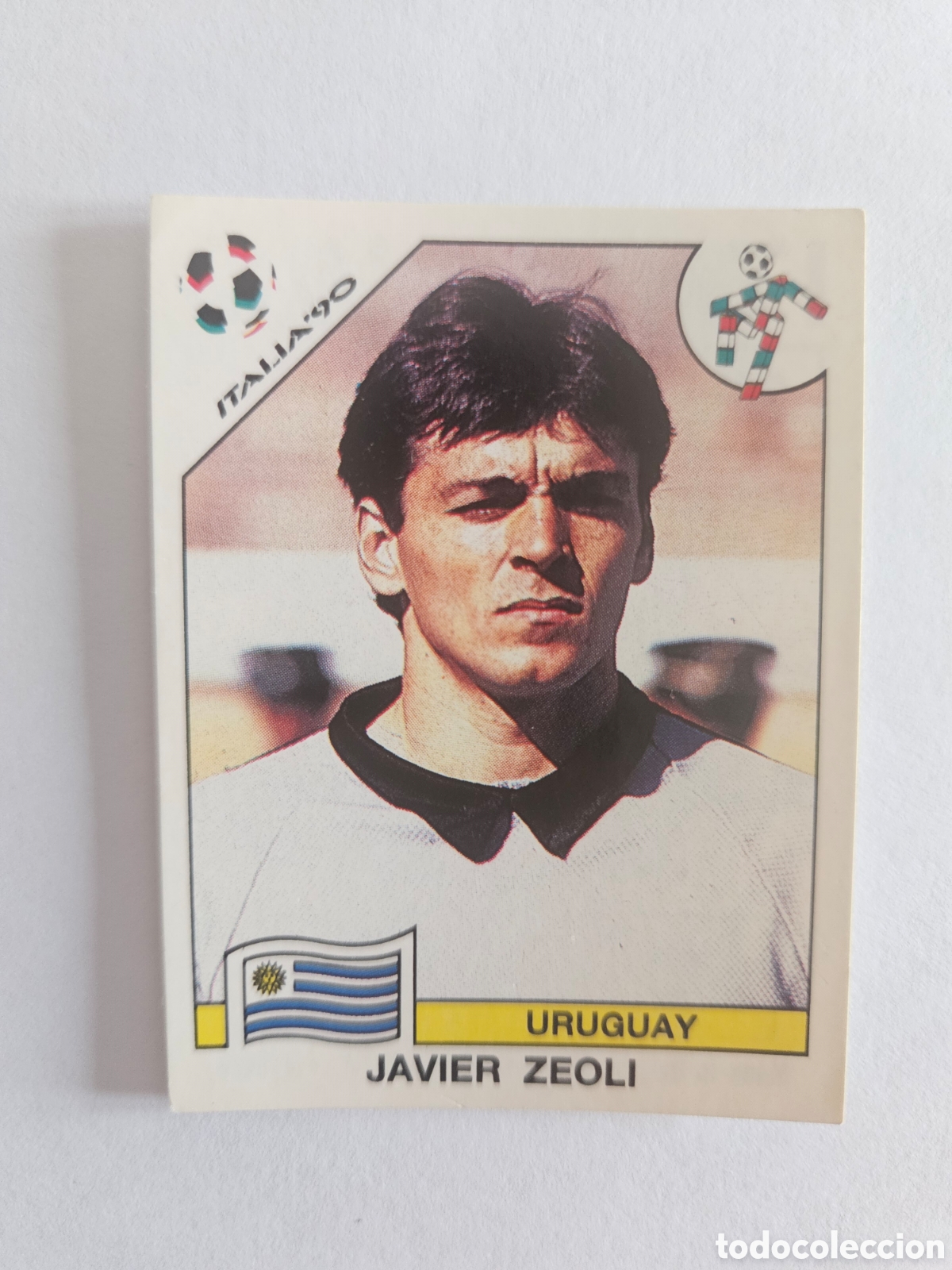 Cromos de F&uacute;tbol: JAVIER ZEOLI SELECCION URUGUAY 365 MUNDIAL ITALIA 90 PANINI NUNCA PEGADO SIN PEGAR