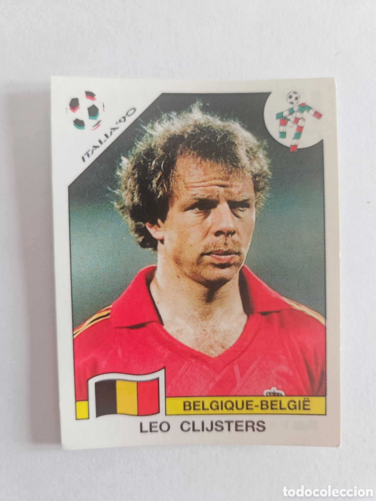 Cromos de F&uacute;tbol: LEO CLIJSTERS SELECCION BELGICA 331 MUNDIAL ITALIA 90 PANINI NUNCA PEGADO SIN PEGAR