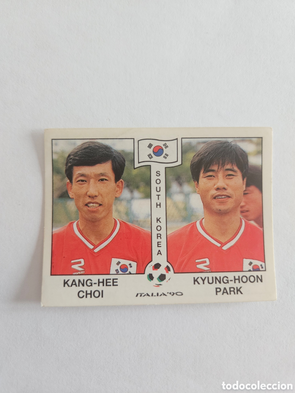 Cromos de F&uacute;tbol: Korea del Sur - 318 Kang-Hee Choi-Kyung-Park -Mundial Italia 90 -Editorial Panini 1990 -Nunca pegado