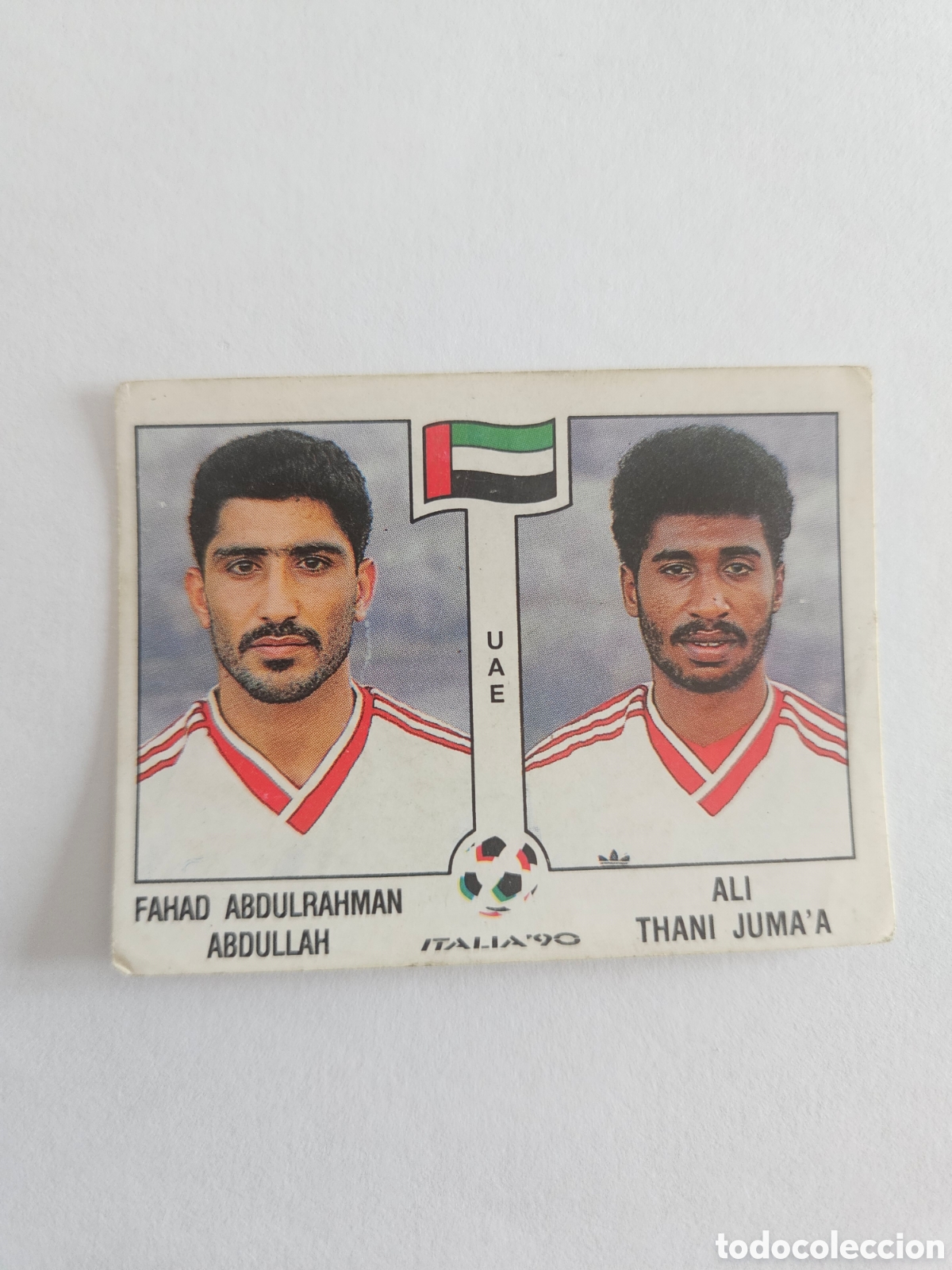 Cromos de F&uacute;tbol: ABDULLAH - THANI JUMA'A EMIRATOS ARABES UNIDOS 312 MUNDIAL ITALIA 1990 90 PANINI NUNCA PEGADO