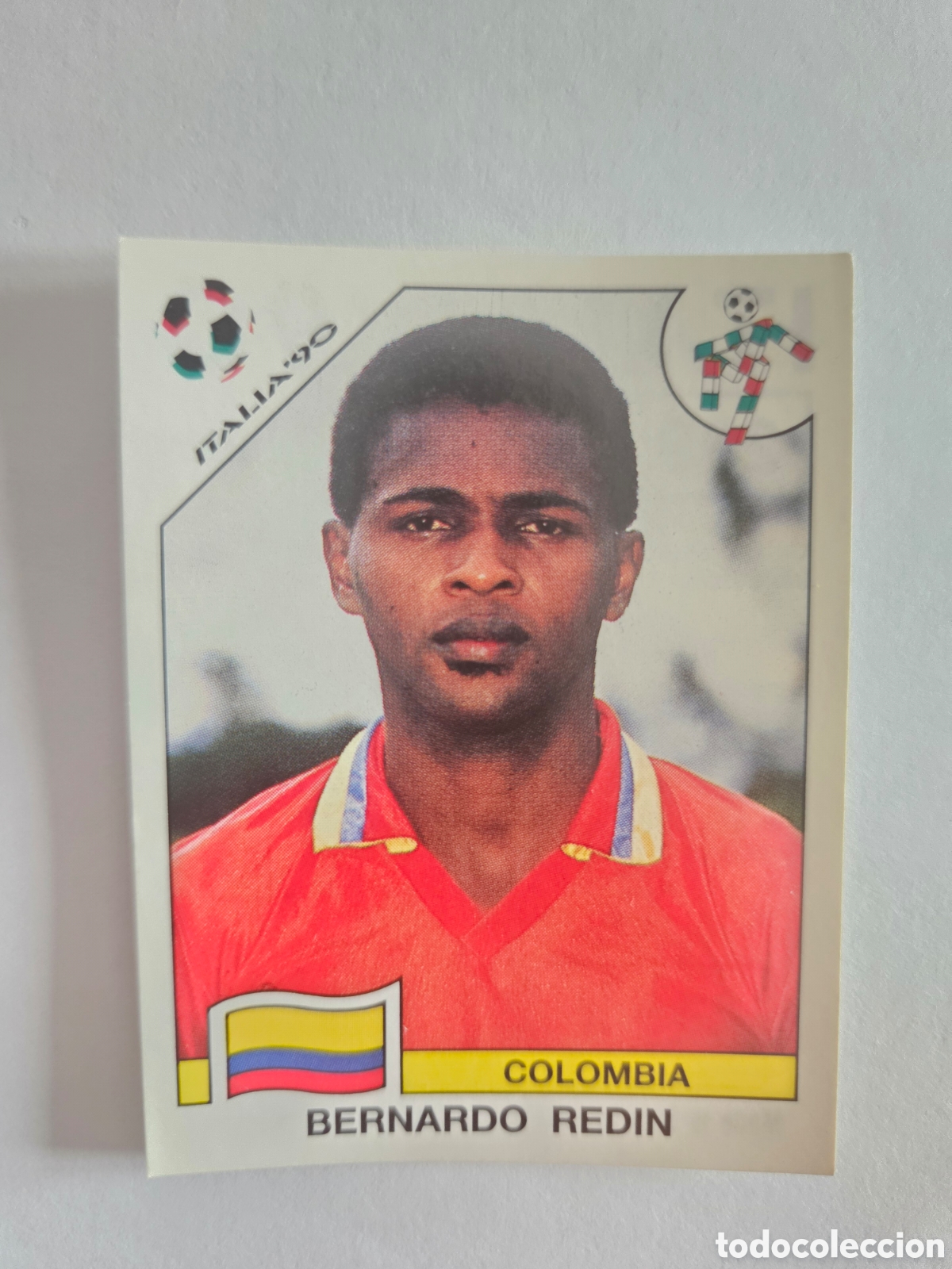 Cromos de F&uacute;tbol: BERNARDO REDIN SELECCION COLOMBIA 299 MUNDIAL ITALIA 1990 90 PANINI NUNCA PEGADO SIN PEGAR