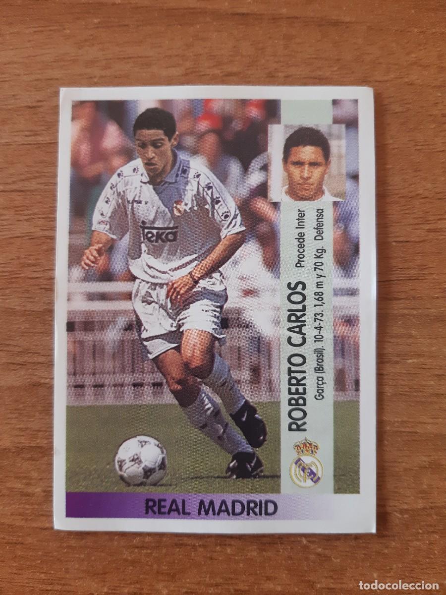 Cromos de F&uacute;tbol: N&deg;397 ROBERTO CARLOS REAL MADRID ROOKIE LIGA 96-97 PANINI. NUNCA PEGADO, SIN PEGAR