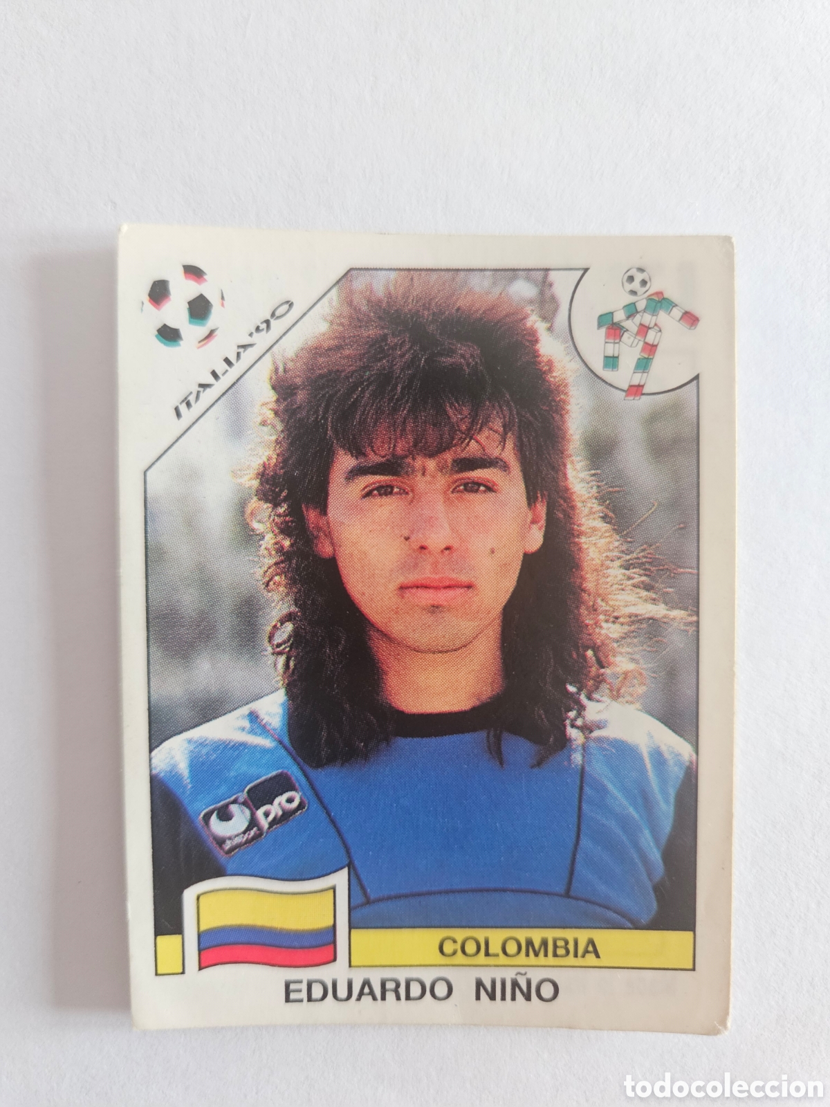 Cromos de F&uacute;tbol: CROMO SIN PEGAR FUTBOL 90 PANINI MUNDIAL ITALIA 1990 COLOMBIA 288 EDUARDO NI&Ntilde;O
