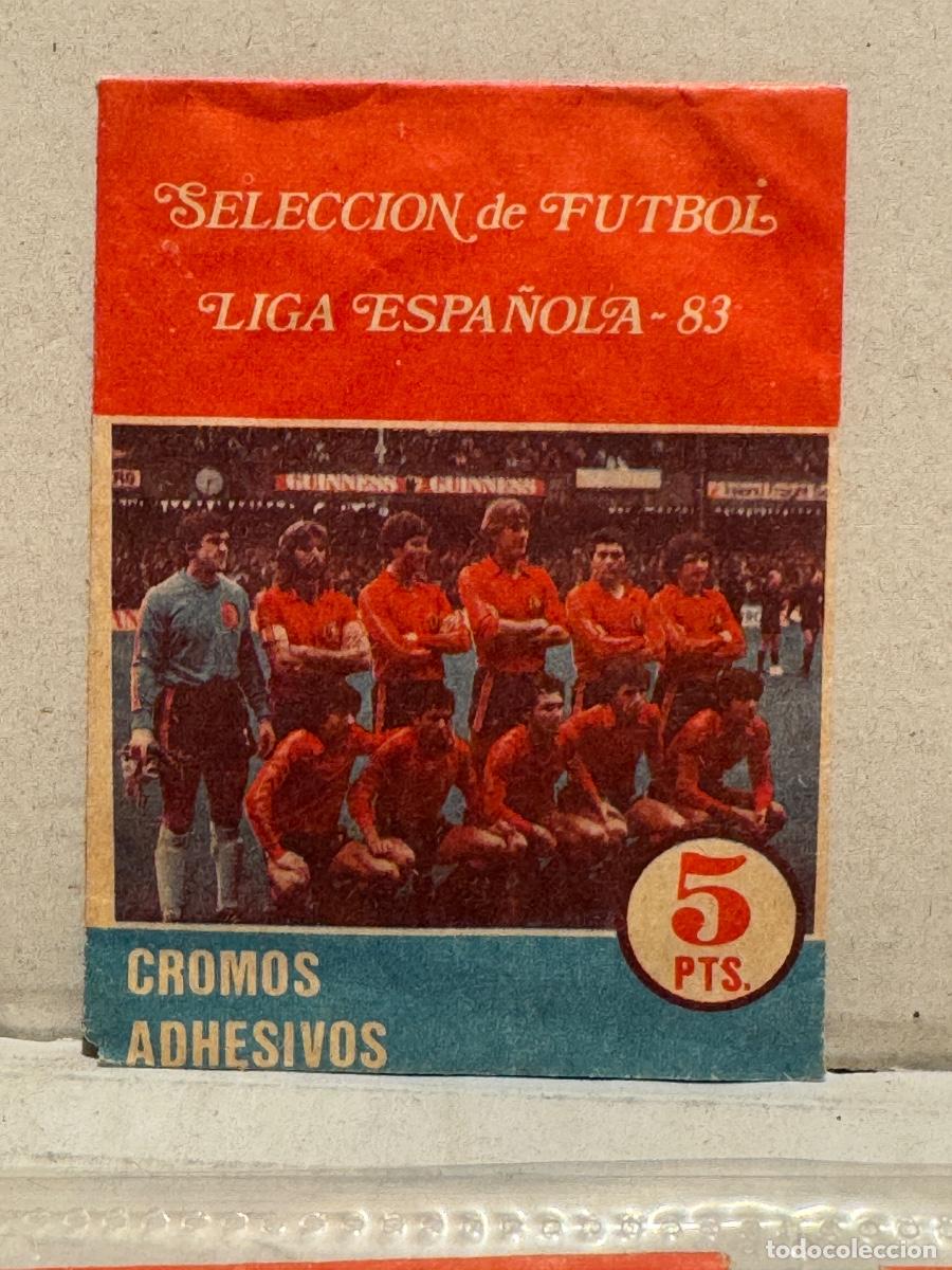 Cromos de f&uacute;tbol: SOBRE CROMOS SELECCI&Oacute;N F&Uacute;TBOL LIGA ESPA&Ntilde;OLA 1983 sin abrir