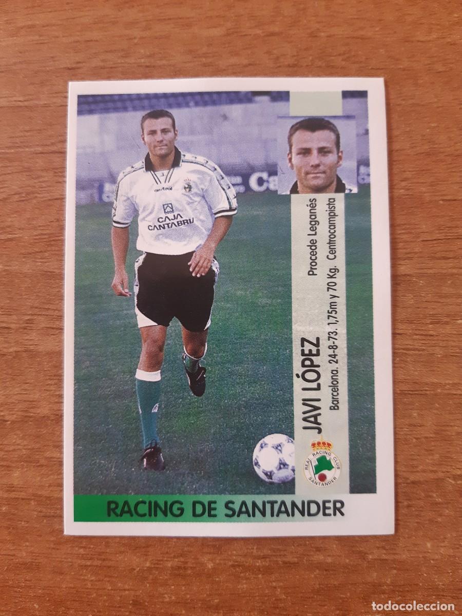 Fu&szlig;ball-Sticker: N&deg;390 FICHAJE JAVI LOPEZ RACING SANTANDER LIGA 96-97 PANINI. NUNCA PEGADO, SIN PEGAR