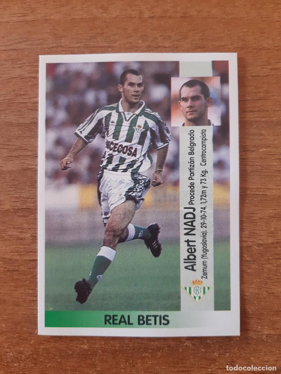 Cromos de F&uacute;tbol: N&deg;376 FICHAJE NADJ BETIS LIGA 96-97 PANINI. NUNCA PEGADO, SIN PEGAR