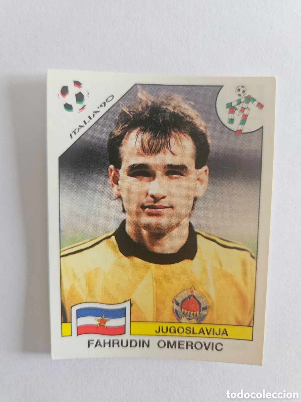 Cromos de F&uacute;tbol: FAHRUDIN OMEROVIC SELECCION YUGOSLAVIA 269 MUNDIAL ITALIA 1990 90 PANINI NUNCA PEGADO SIN PEGAR