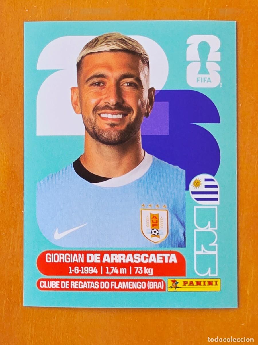 Cromos de F&uacute;tbol: URU 11 Giorgian de Arrascaeta, Uruguay, Panini FIFA World Cup Mundial 2026 Sticker