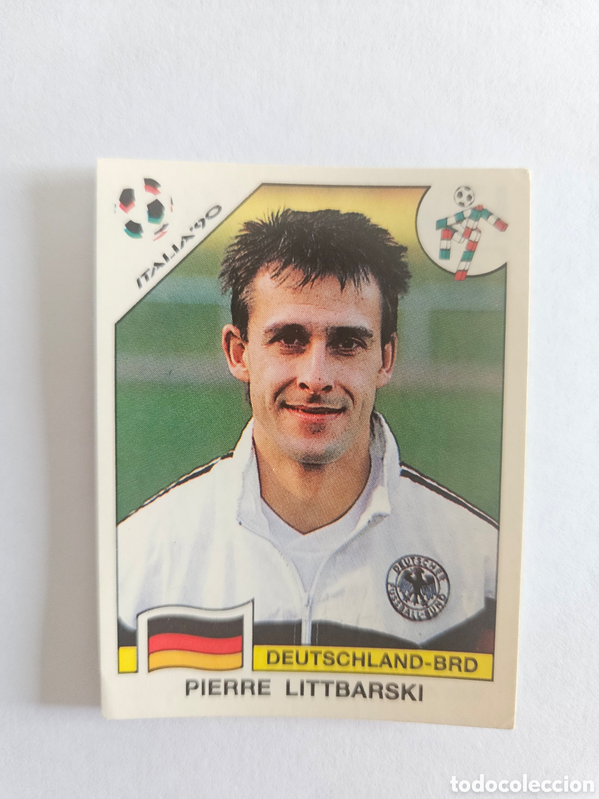 Cromos de F&uacute;tbol: PIERRE LITTBARSKI SELECCION ALEMANIA 263 MUNDIAL ITALIA 1990 90 PANINI NUNCA PEGADO SIN PEGAR