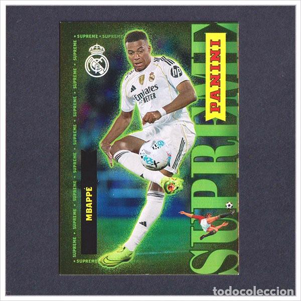 Cromos de F&uacute;tbol: PANINI CLUB 2025 2026 25 26 REAL MADRID MBAPPE S3 S 3 SUPREME COLECCI&Oacute;N LIGA ALBUM F&Uacute;TBOL