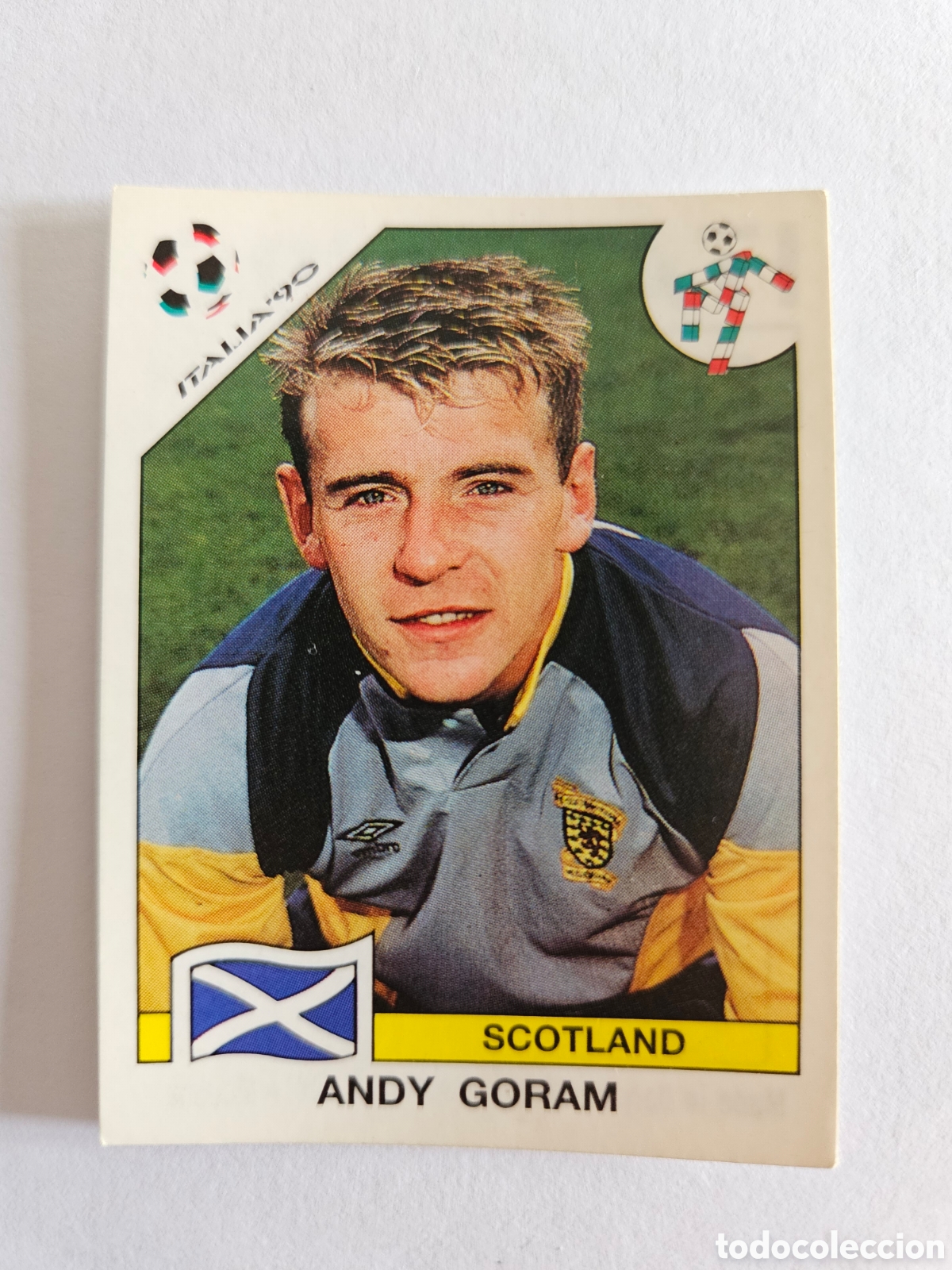 Fu&szlig;ball-Sticker: ANDY GORAM ESCOCIA 212 MUNDIAL ITALIA 1990 90 PANINI NUNCA PEGADO SIN PEGAR