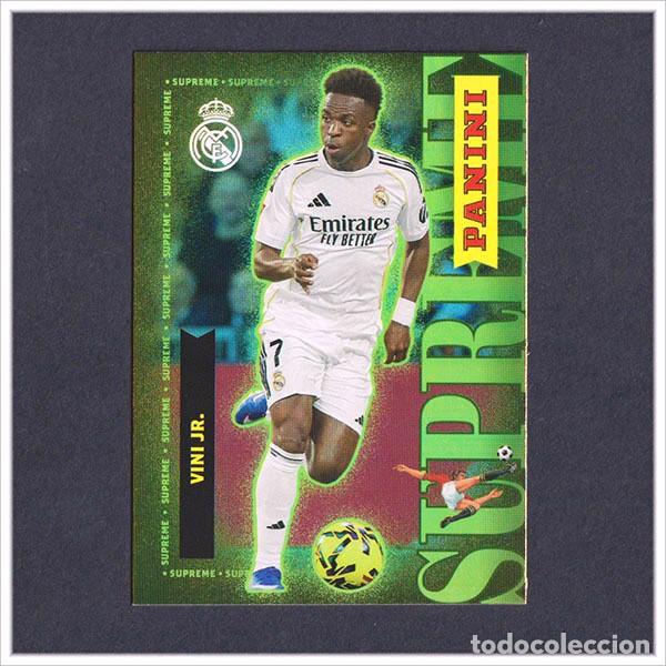 Fu&szlig;ball-Sticker: PANINI CLUB 2025 2026 25 26 REAL MADRID VINICIUS S2 S 2 SUPREME COLECCI&Oacute;N LIGA ALBUM F&Uacute;TBOL