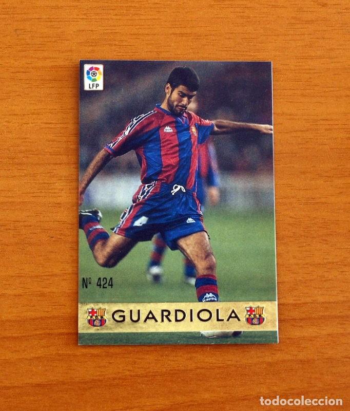Cromos de F&uacute;tbol: Barcelona - N&ordm; 424 Guardiola - El Mejor - Mundicromo ficha de la Liga 1997-1998, 97-98