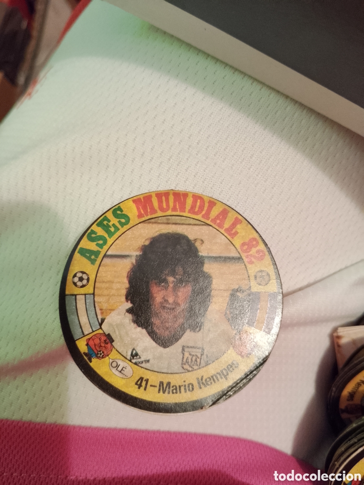 Cromos de F&uacute;tbol: 41 MARIO KEMPES ARGENTINA CROMO FUTBOL ASES MUNDIAL 1982 WORLD CUP COPA MUNDO 82 REYAUCA
