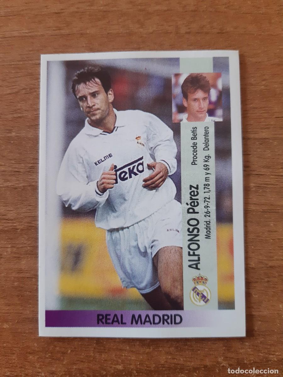Fu&szlig;ball-Sticker: N&deg;362 FICHAJE ALFONSO REAL MADRID LIGA 96-97 PANINI. NUNCA PEGADO, SIN PEGAR