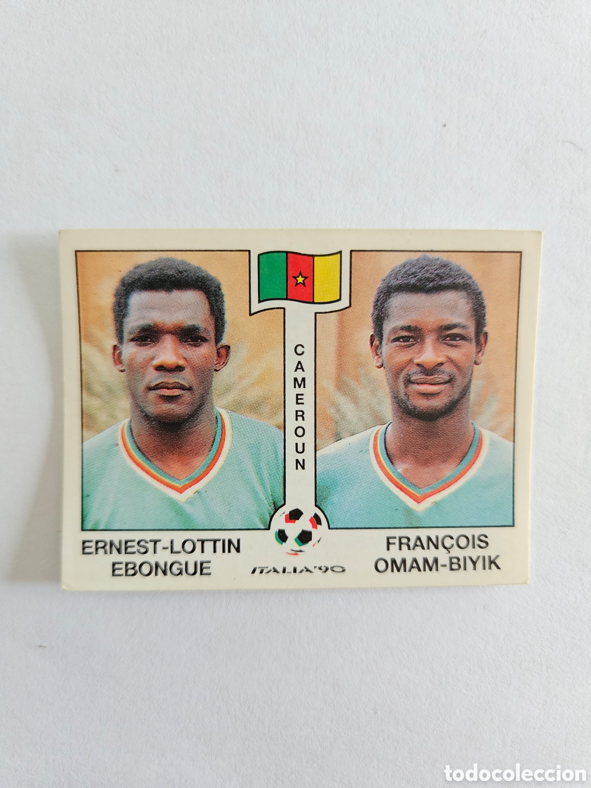 Cromos de F&uacute;tbol: Cromo panini mundial Italia 90 n&uacute;mero 179 Ebongue - Stickers album world cup Italy 1990