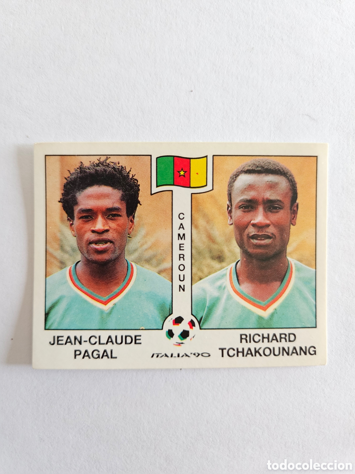 Cromos de F&uacute;tbol: Cromo panini mundial Italia 90 n&uacute;mero 179 Ebongue - Stickers album world cup Italy 1990