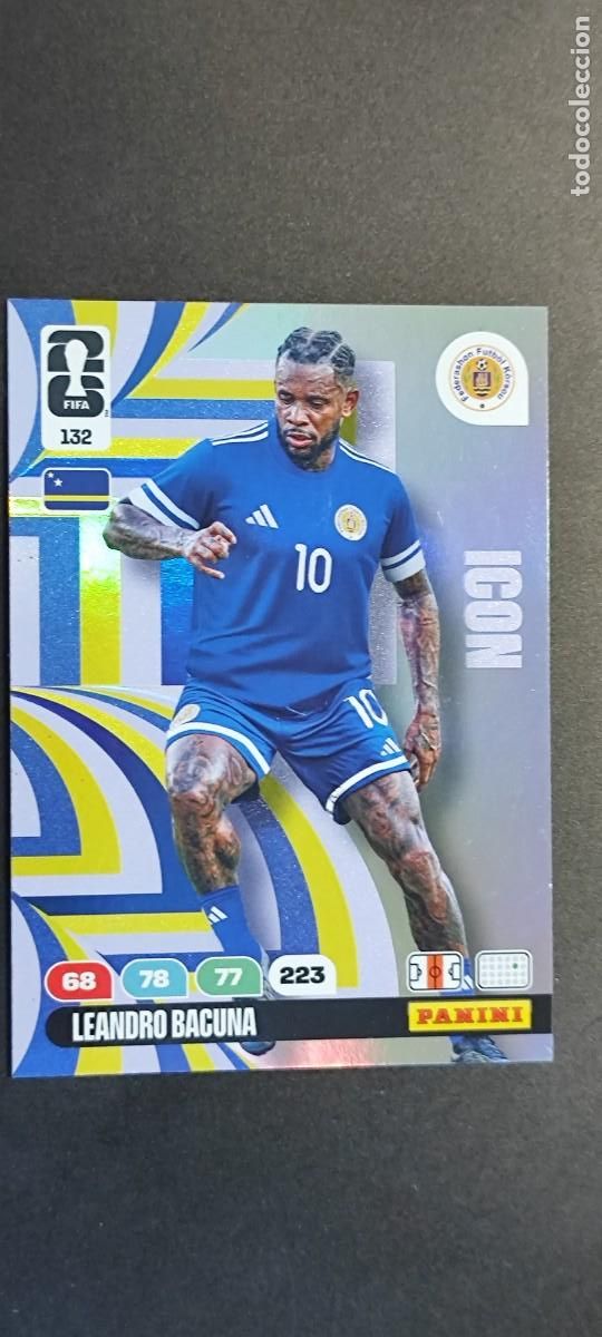 Cromos de F&uacute;tbol: ADRENALYN XL FIFA WORLD CUP 2026 CARD ICON BACUNA CURA&Ccedil;AO # 132 PANINI