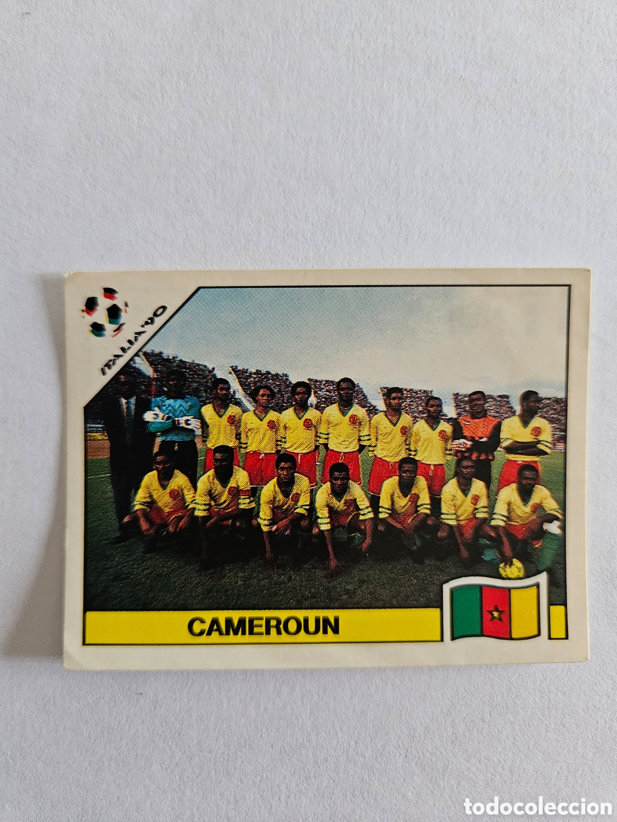 Cromos de F&uacute;tbol: EQUIPO CAMERUN 172 MUNDIAL ITALIA 1990 90 PANINI NUNCA PEGADO SIN PEGAR