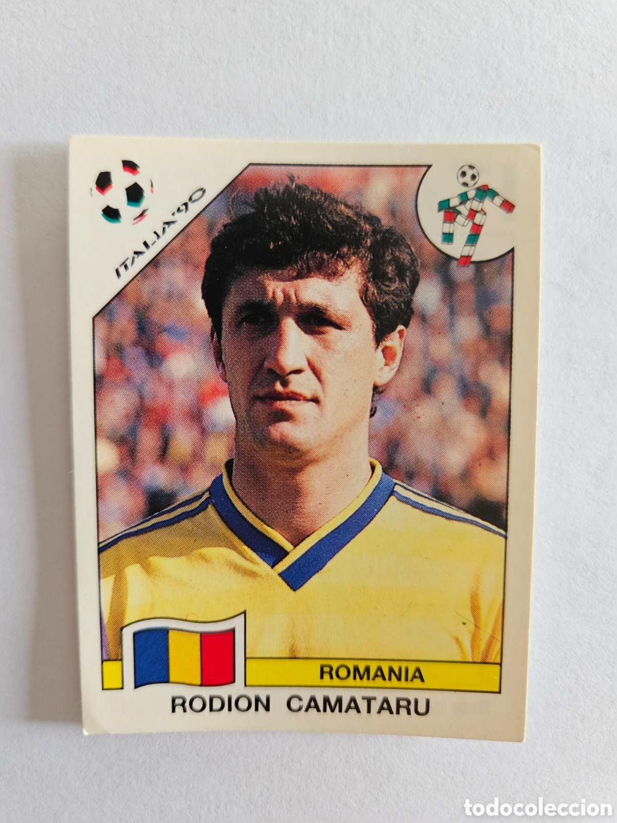 Cromos de F&uacute;tbol: RODION CAMATURU SELECCION RUMANIA 169 MUNDIAL ITALIA 1990 90 PANINI NUNCA PEGADO SIN PEGAR