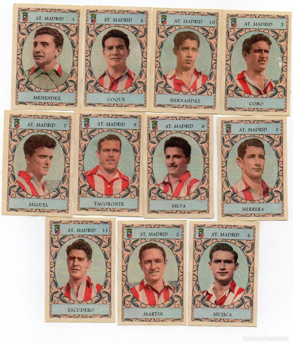 Cromos de F&uacute;tbol: AT, MADRID 1954, DE CHOCOLATES KAOMELIN