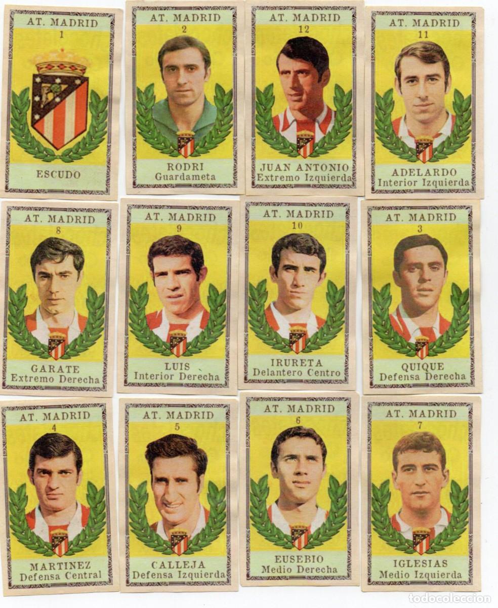 Cromos de F&uacute;tbol: AT, MADRID,1968 DE CHOCOLATES CLAVILE&Ntilde;O.