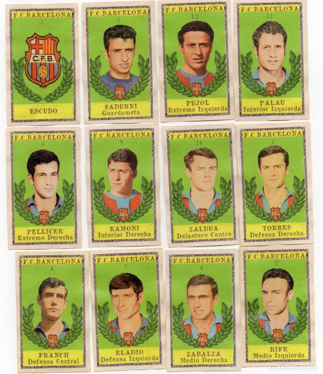 Cromos de F&uacute;tbol: BARCELONA 1968, DE CHOCOLATES CLAVILE&Ntilde;O.