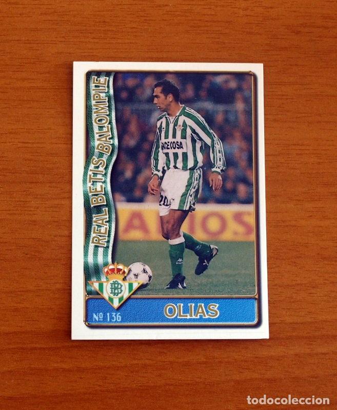 Cromos de F&uacute;tbol: Real Betis -N&ordm; 136 Olias -Mundicromo Las Fichas de la Liga de F&uacute;tbol 1996-1997-96-97
