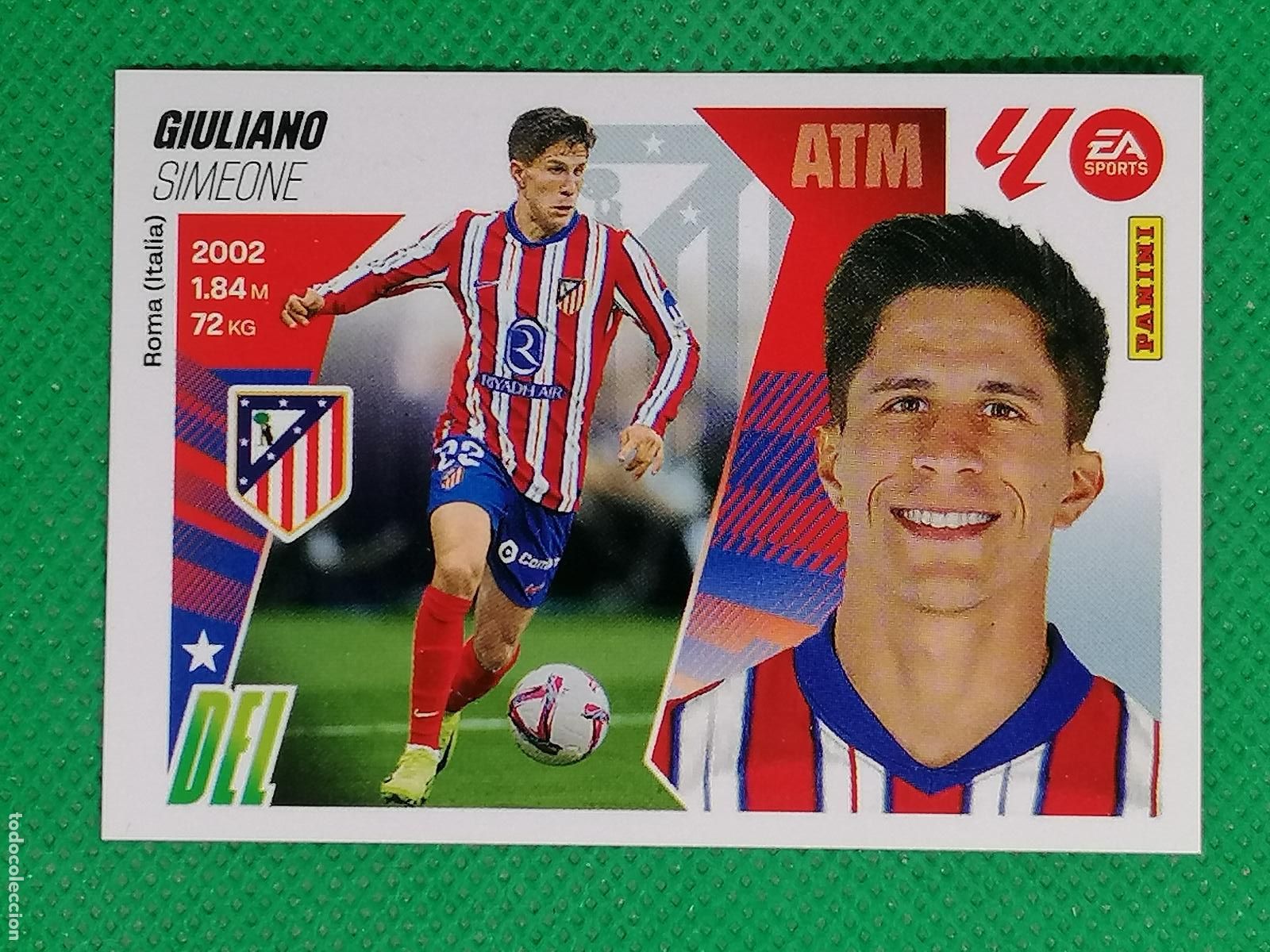 Cromos de F&uacute;tbol: 17 GIULIANO SIMEONE ATLETICO DE MADRID ⚽ PANINI LIGA ESTE 25 26 2025 2026 ⚽