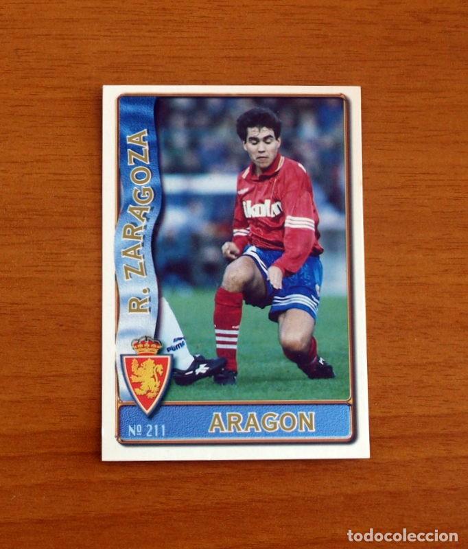 Cromos de F&uacute;tbol: Real Zaragoza -N&ordm; 211 Arag&oacute;n -Mundicromo Las Fichas de la Liga de F&uacute;tbol 1996-1997-96-97