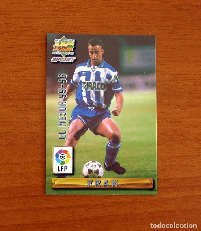 Cromos de F&uacute;tbol: Deportivo Coru&ntilde;a -N&ordm; 408 Fran El Mejor 95-96-Mundicromo Las Fichas de Liga de F&uacute;tbol 1996-1997-96-97