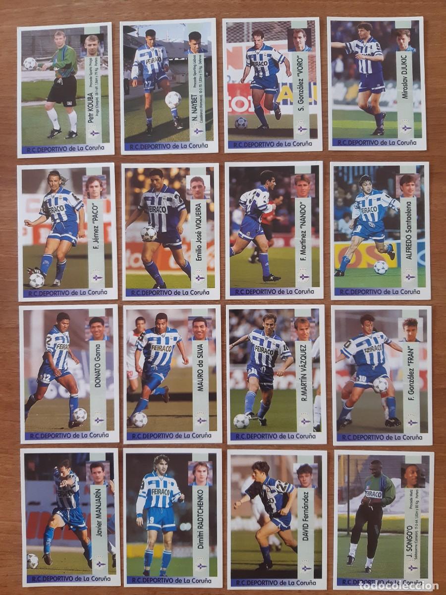 Cromos de F&uacute;tbol: LOTE 16 CROMOS DIFERENTES DEPORTIVO DE LA CORU&Ntilde;A LIGA 96-97 PANINI. NUNCA PEGADOS, SIN PEGAR