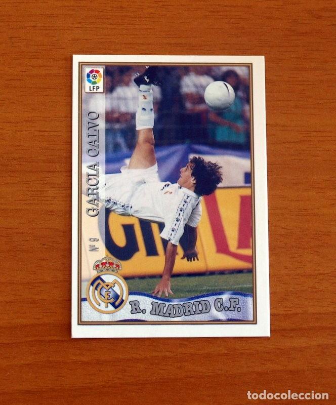 Cromos de F&uacute;tbol: Real Madrid - N&ordm; 9 Garc&iacute;a Calvo - Mundicromo ficha de la Liga 1997-1998, 97-98