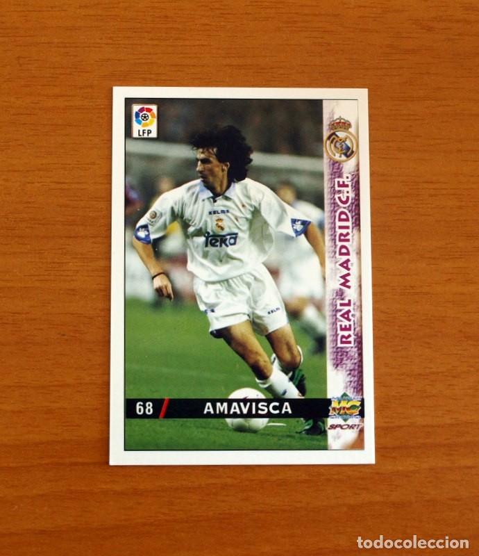 Cromos de F&uacute;tbol: Real Madrid -N&ordm; 68 Amavisca -Mundicromo Las Fichas de la Liga 1998-1999-98-99