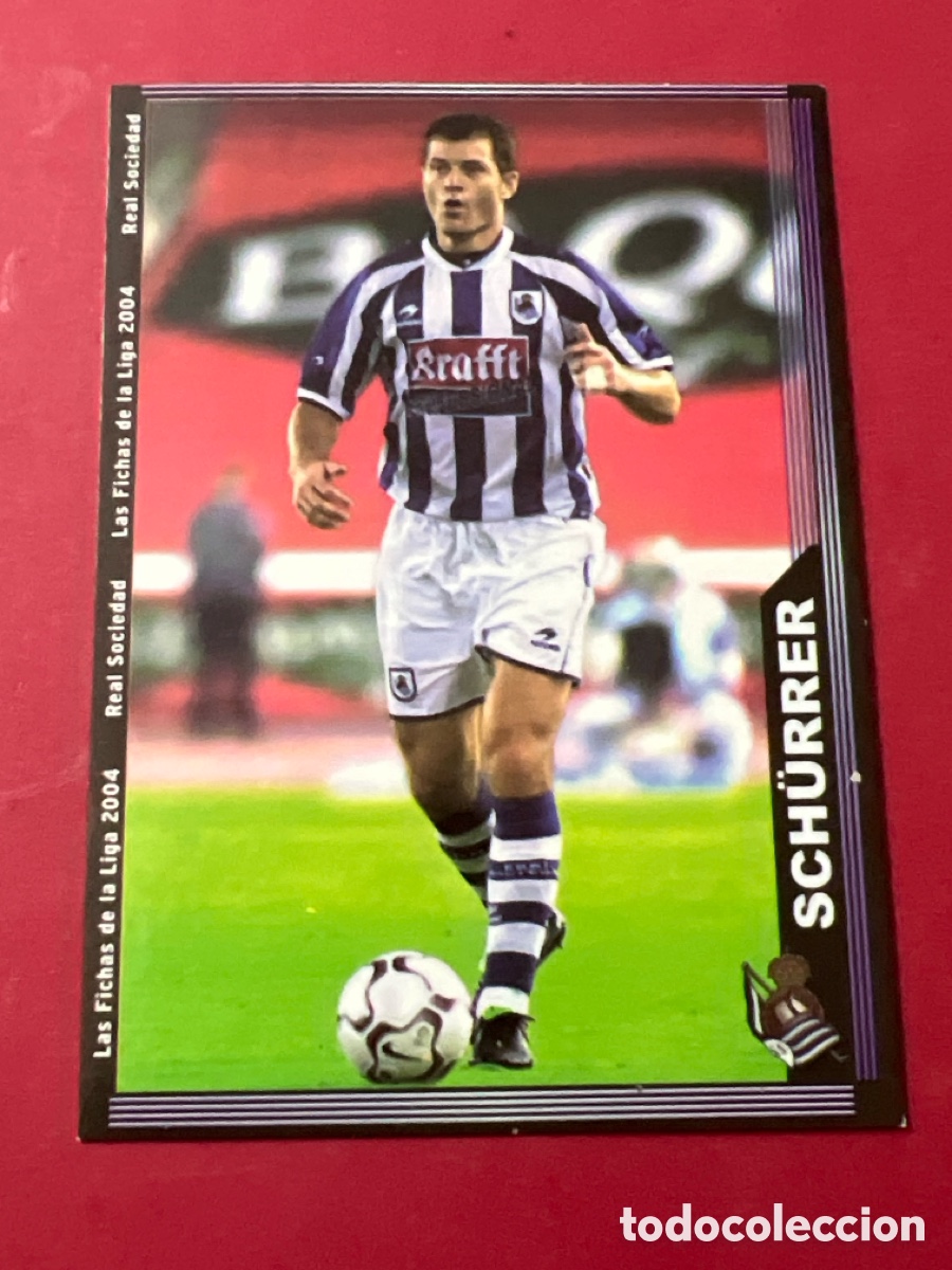 Cromos de F&uacute;tbol: C5572. 34 schurrer real sociedad a mundicromo 03 04 2003 2004 fichas de a liga
