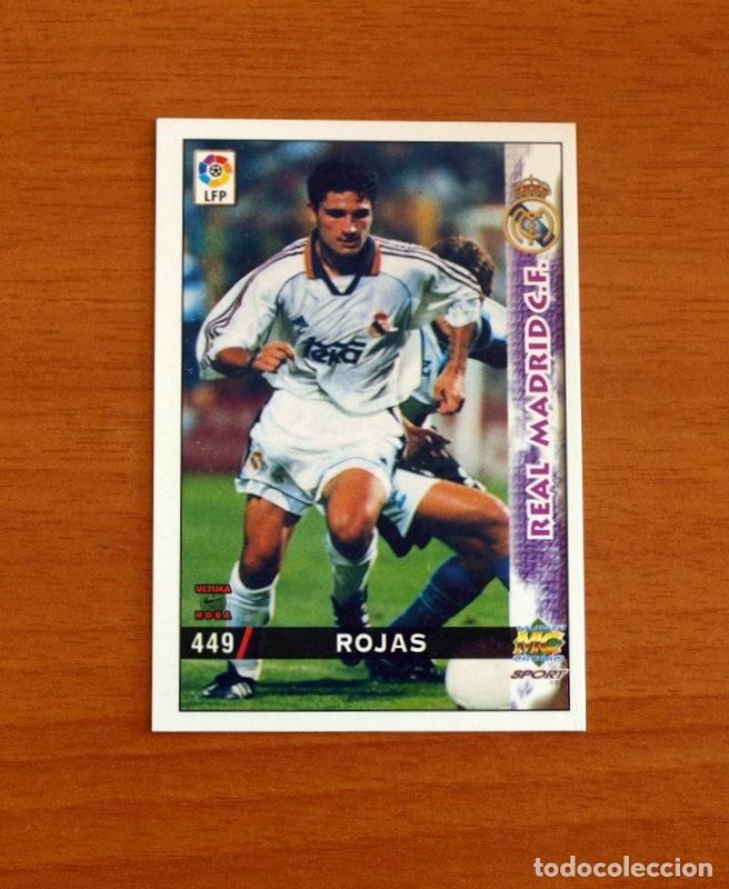 Cromos de F&uacute;tbol: Real Madrid -N&ordm; 449 Rojas -&Uacute;ltima Hora -Mundicromo Las Fichas de la Liga 1998-1999-98-99