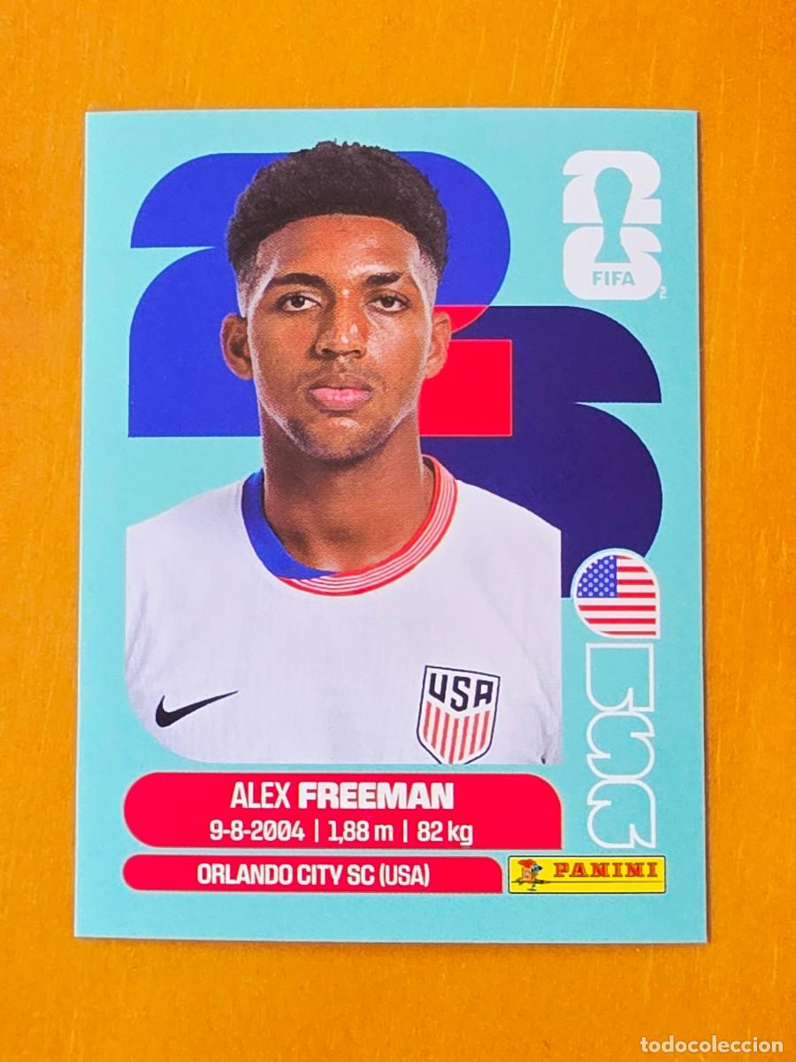 Cromos de F&uacute;tbol: USA 6 Alex Freeman, Estados Unidos, Panini FIFA World Cup Mundial 2026 Sticker