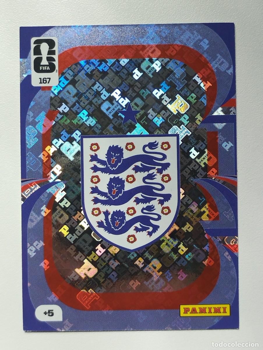 Cromos de F&uacute;tbol: CROMO CARD ADRENALYN MUNDIAL WORLD CUP 2026 HERO 167 ESCUDO INGLATERRA